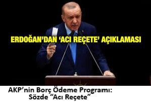 AKP’nin Borç Ödeme Programı: Sözde “Acı Reçete”- Haluk Başçıl